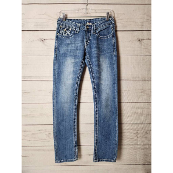 True Religion Jeans True Religion Womens Bootcut Jeans Blue Thick